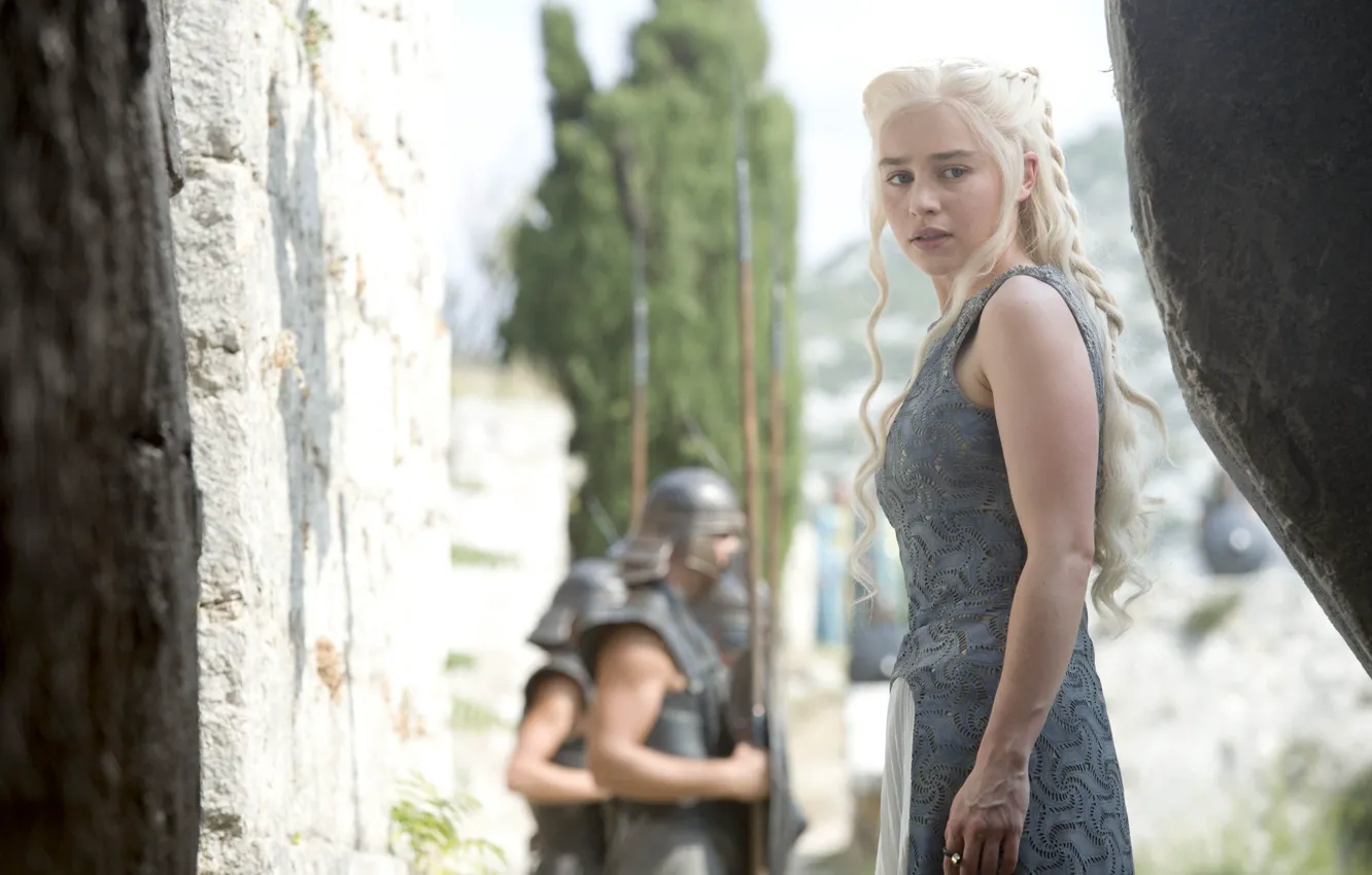 Photo wallpaper Game Of Thrones, Game of Thrones, Emilia Clarke, Daenerys Targaryen, the mother of dragons