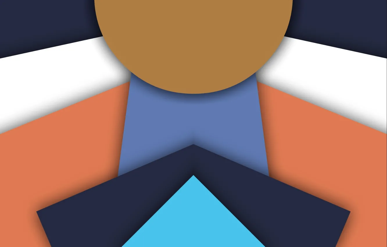 Photo wallpaper circles, triangle, layer