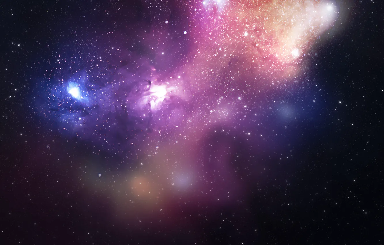 Photo wallpaper space, space, lion