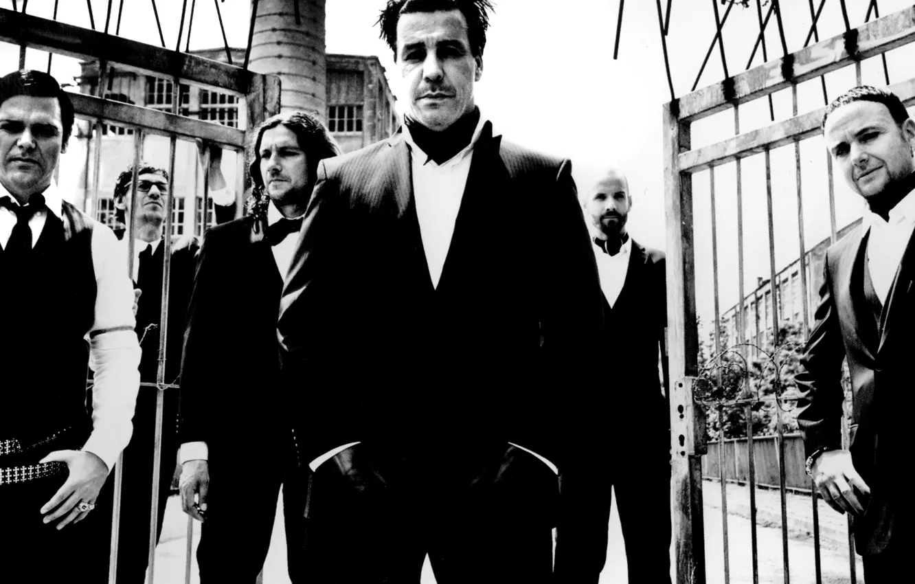 Photo wallpaper metal, Rammstein, metal, Music, Till Lindemann, Richard Z. Kruspe, Paul H. Landers, New German Hardness