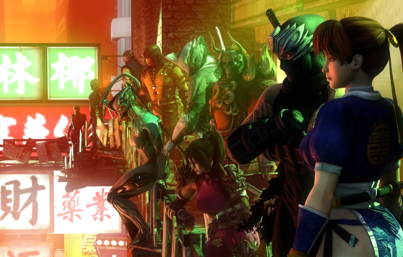 Photo wallpaper scorpion, mortal kombat, Sub-Zero, raiden, Metal Gear Rising: Revengeance, tekken, Ryu Hayabusa, gray fox