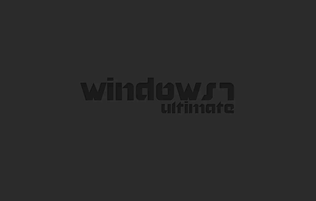 Photo wallpaper dark, windows 7, Microsoft, Minimalism