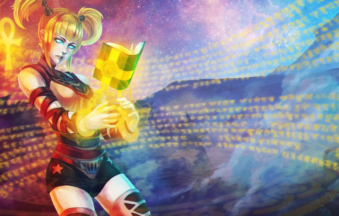 Photo wallpaper girl, fantasy, art, blonde, MAG, book