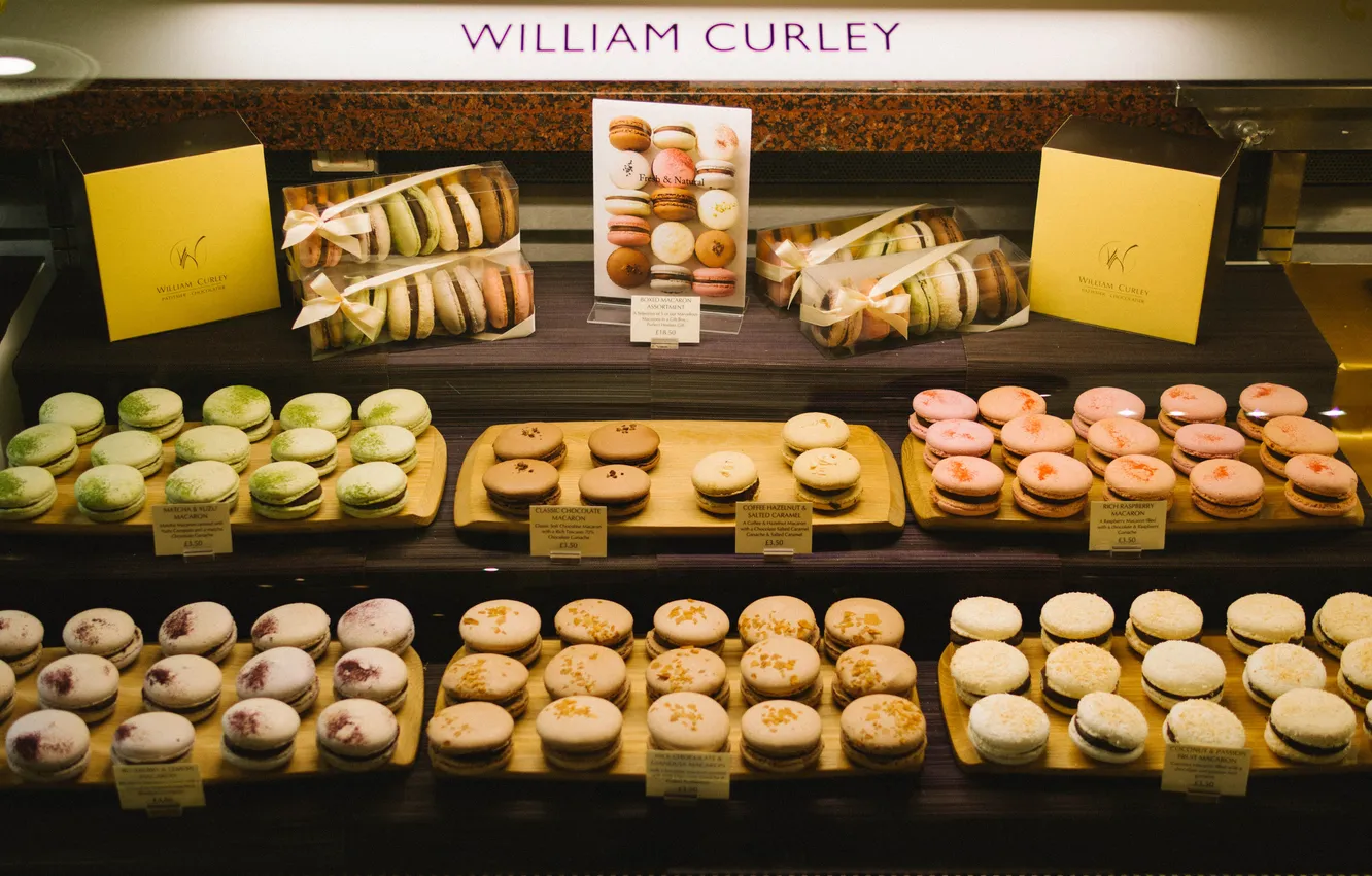 Photo wallpaper cookies, different, sweet, macaroon, macaroon