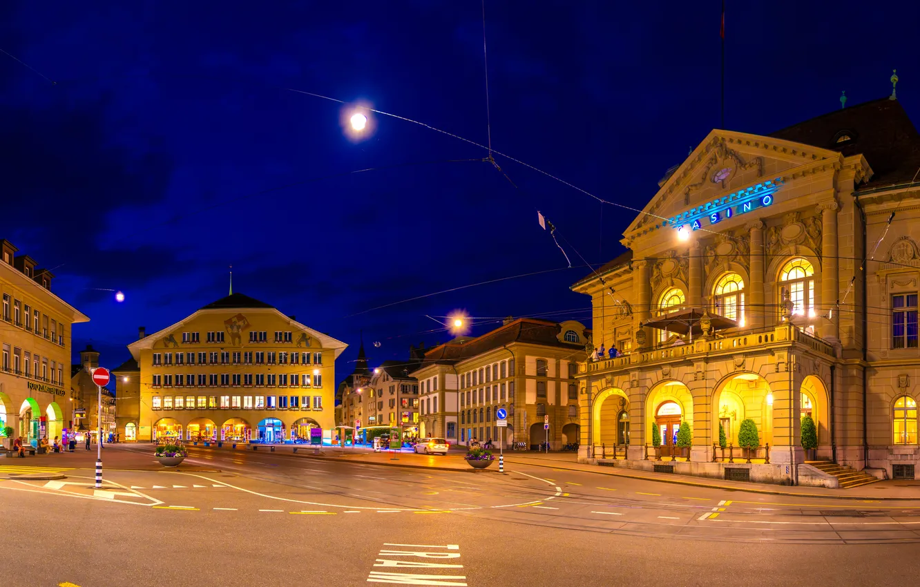 Photo wallpaper home, Switzerland, Bern, town square