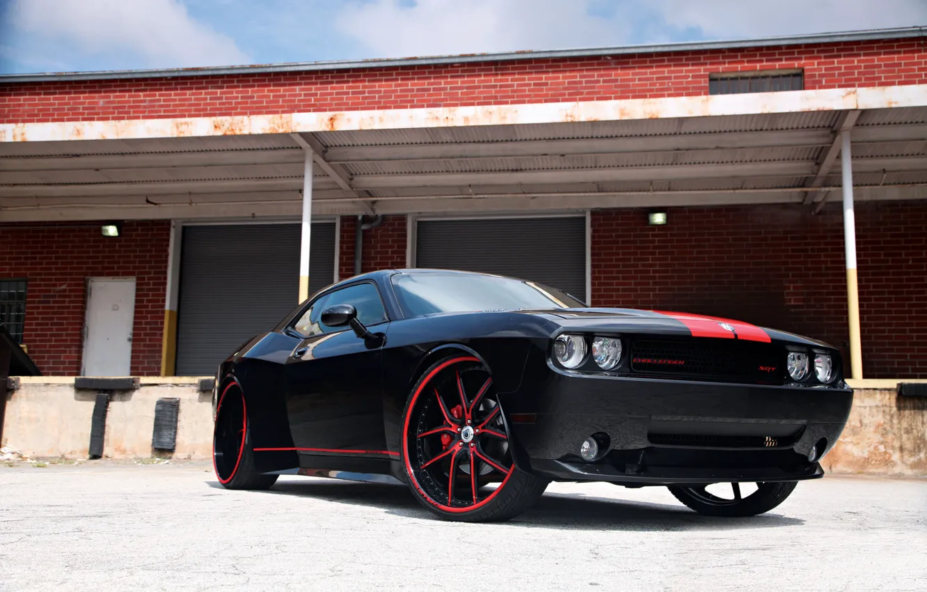 Photo wallpaper dodge, challenger, widebody