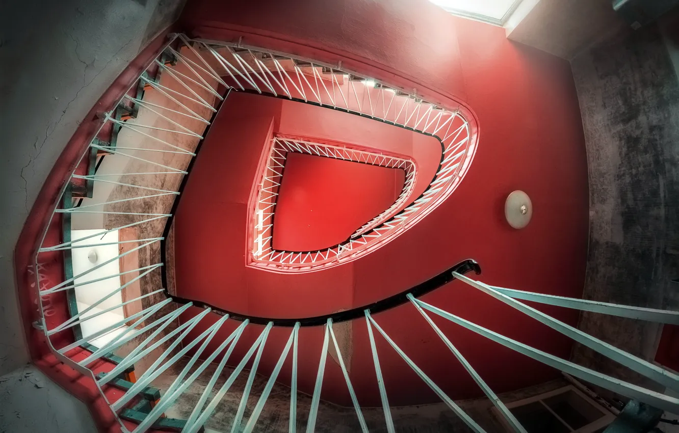 Photo wallpaper background, wall, ladder