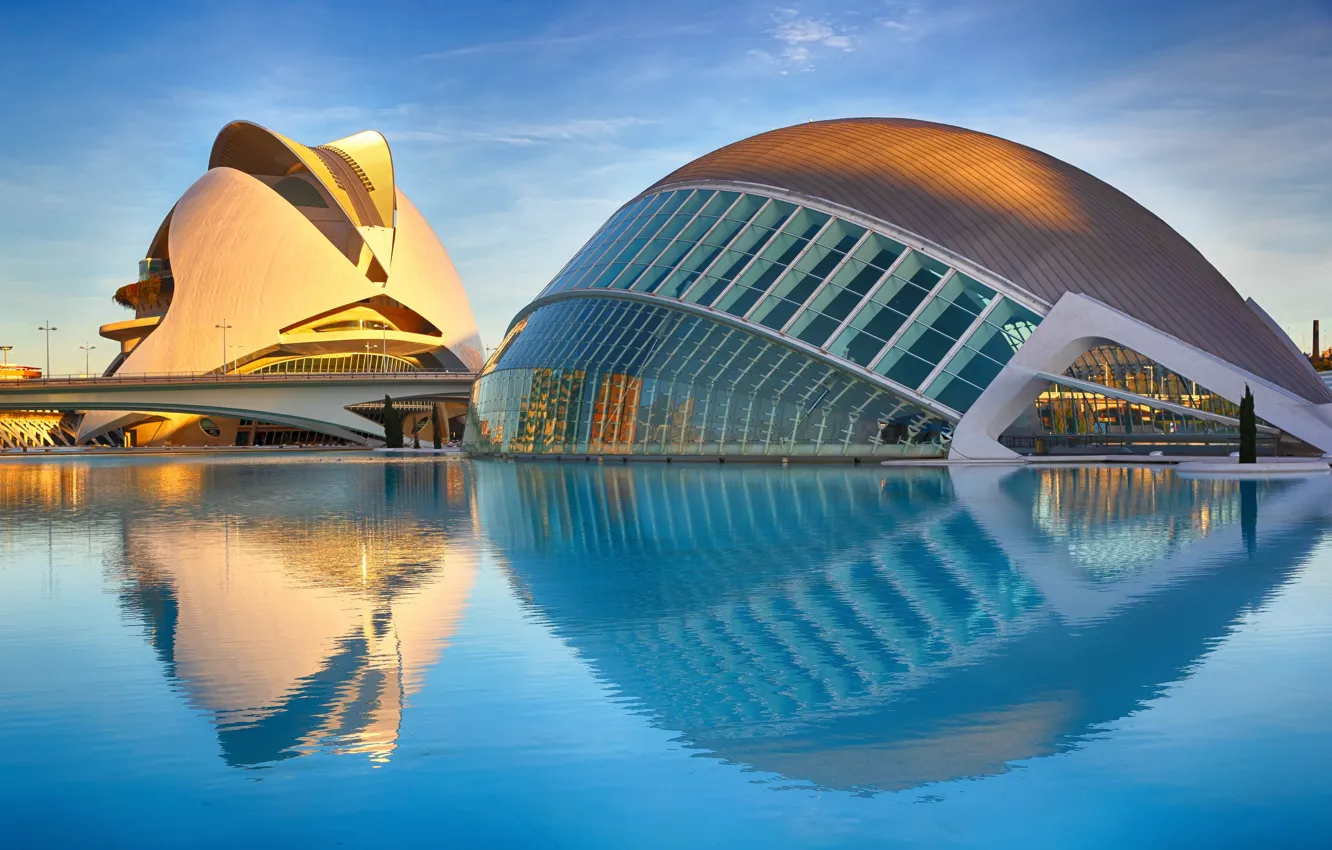 Wallpaper Spain, Valencia, Valencia, The city of arts and Sciences for