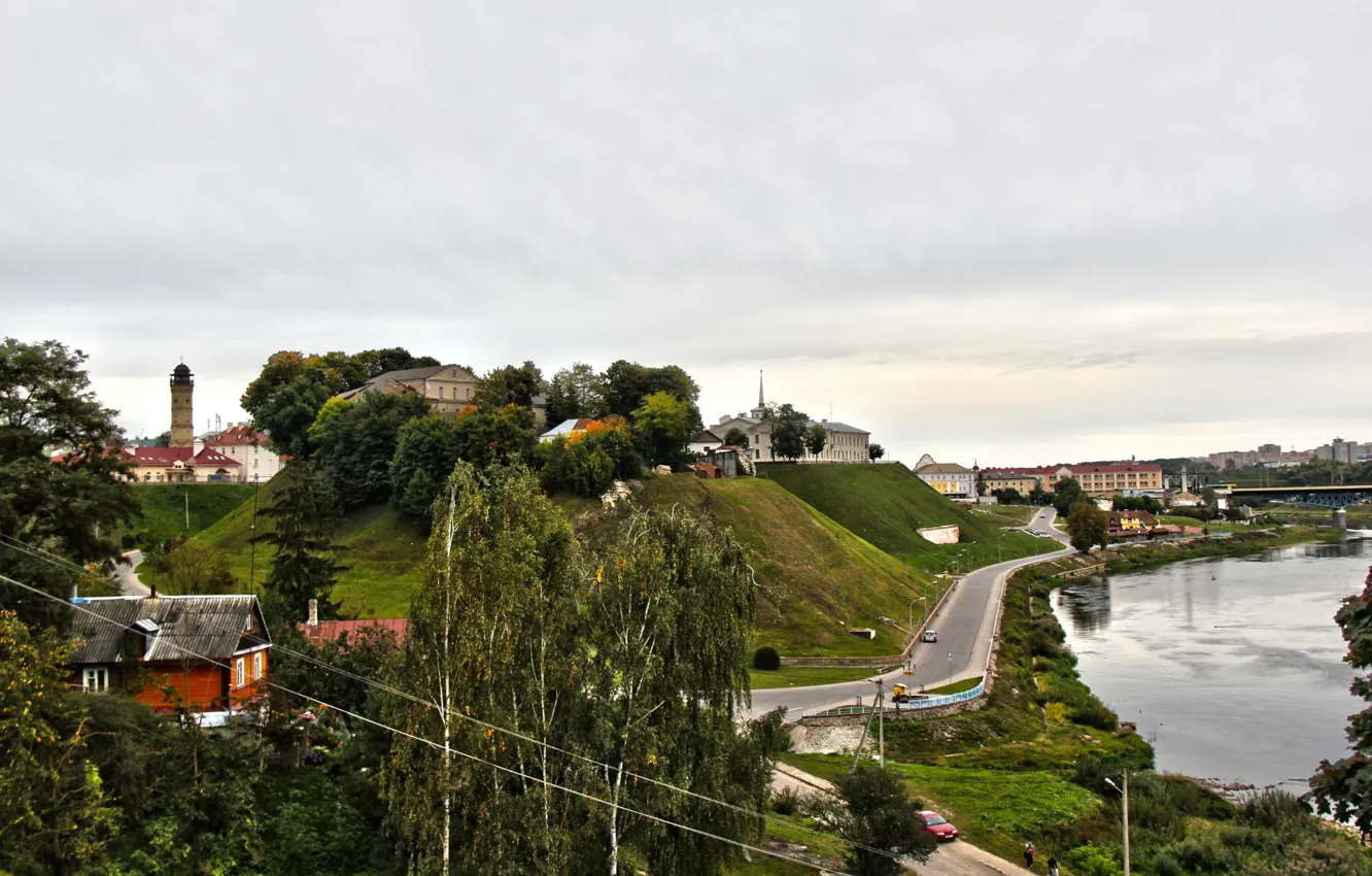 Photo wallpaper Belarus, Grodno, Neman, Naberezhnaya