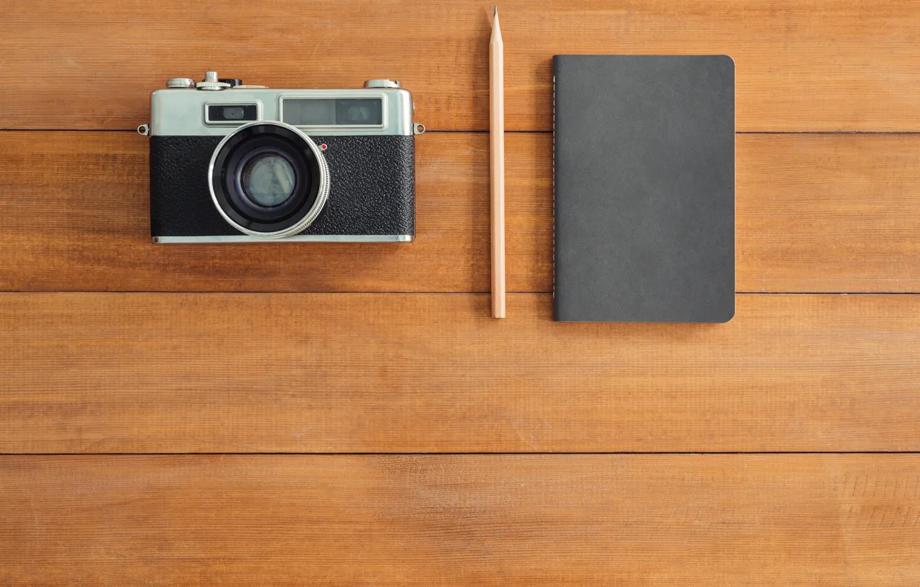 Photo wallpaper the camera, handle, Notepad