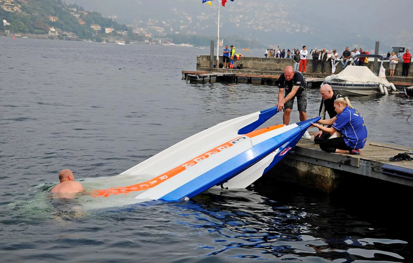 Photo wallpaper race, boat, speed