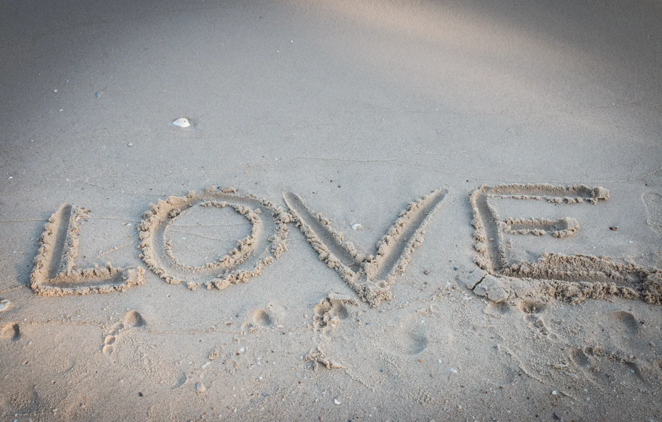 Photo wallpaper sand, beach, summer, love, summer, love, beach, sea