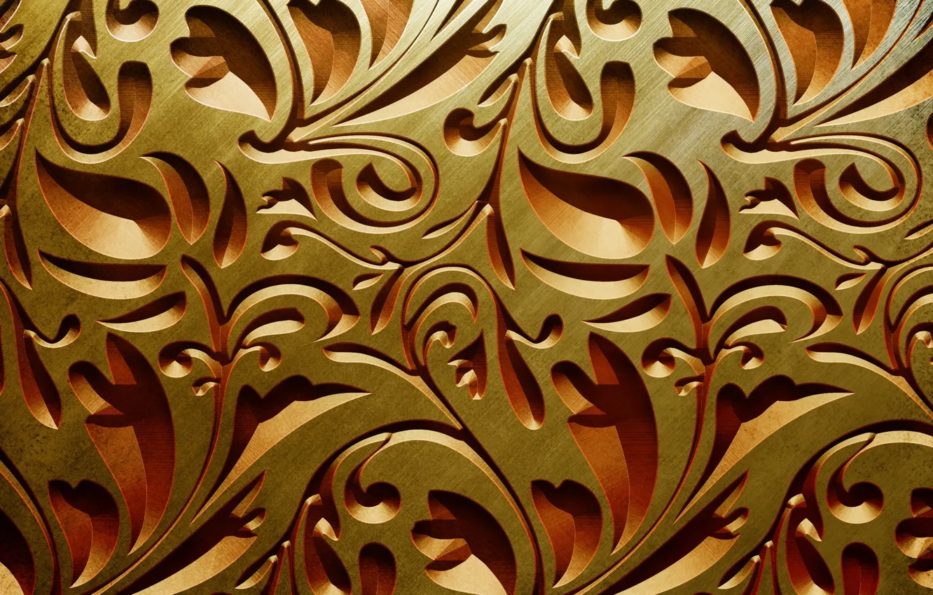 Photo wallpaper gold, pattern, pattern, pattern, seamless, seamless