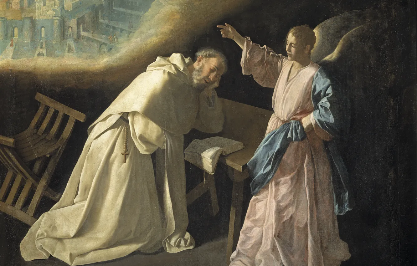 Photo wallpaper 1629, Francisco de Zurbaran, The vision of Saint Peter, Nolasco