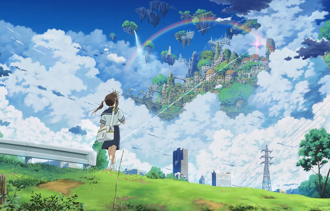 Photo wallpaper the sky, the city, isai shizuka