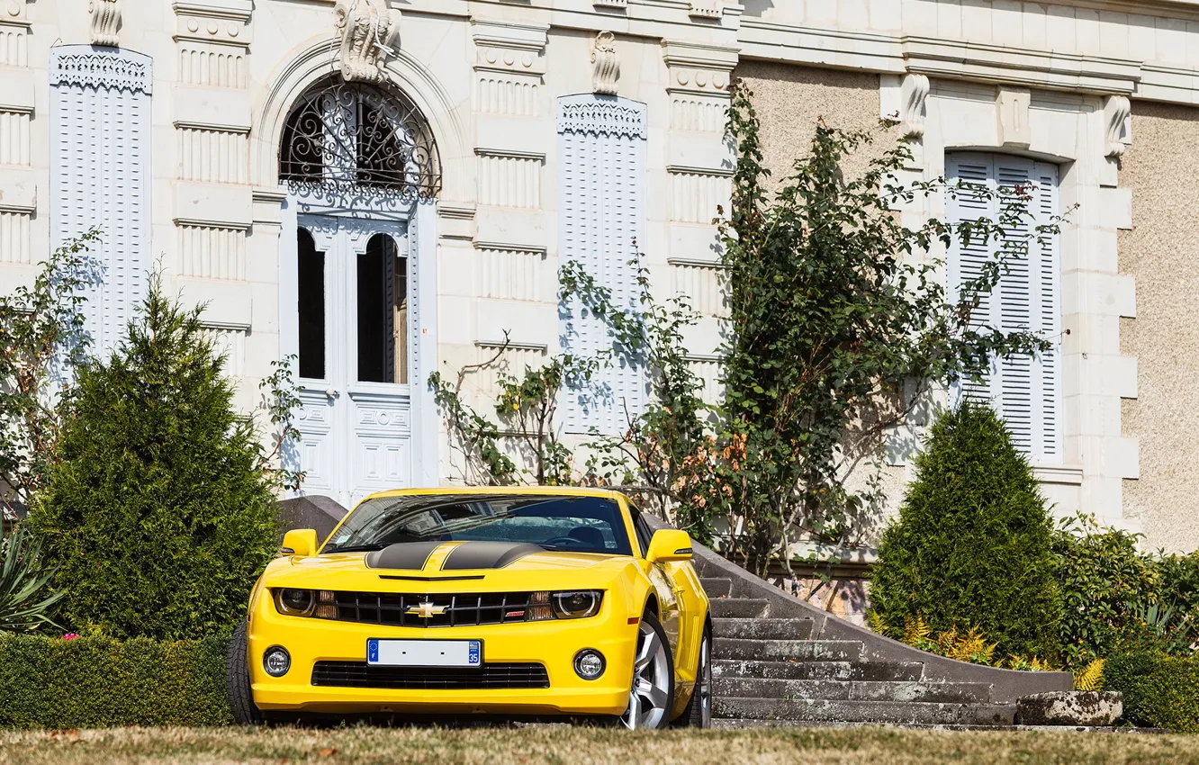 Photo wallpaper Chevrolet, Camaro, Yellow