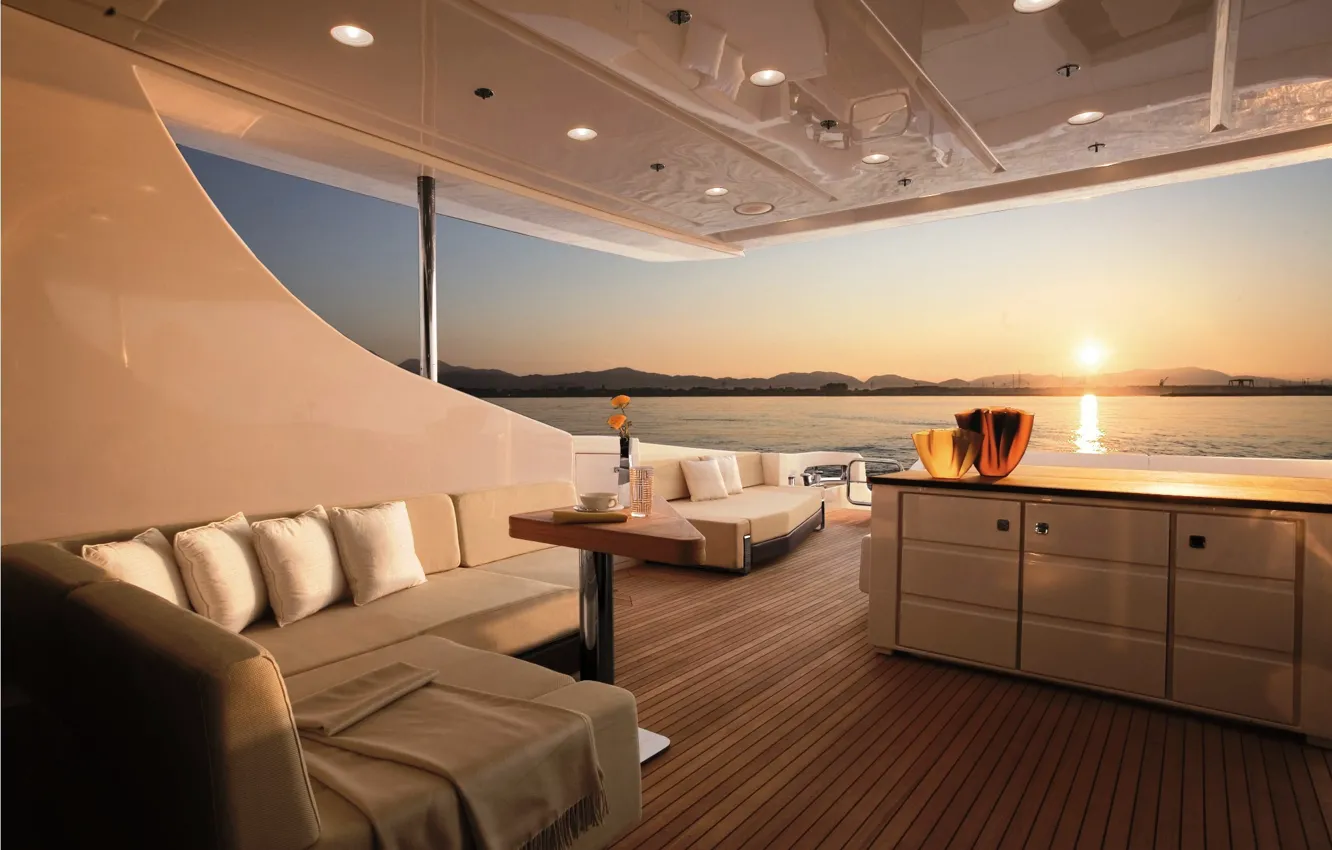 Photo wallpaper luxury, yacht, deck, motor, DUKE Sistership Azimut 103 S