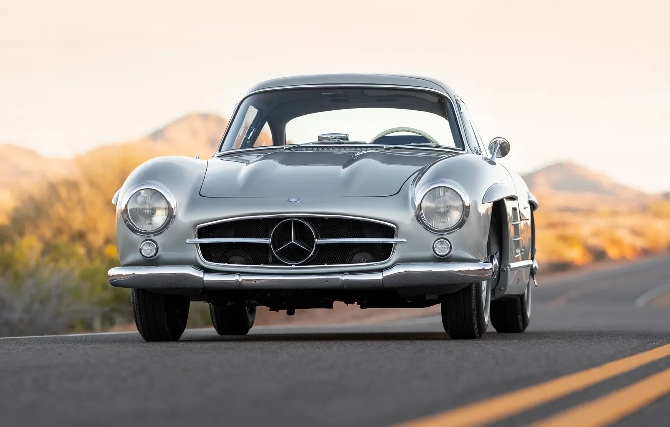 Photo wallpaper Mercedes-Benz, 300SL, 1955, Mercedes-Benz 300 SL, Gullwing