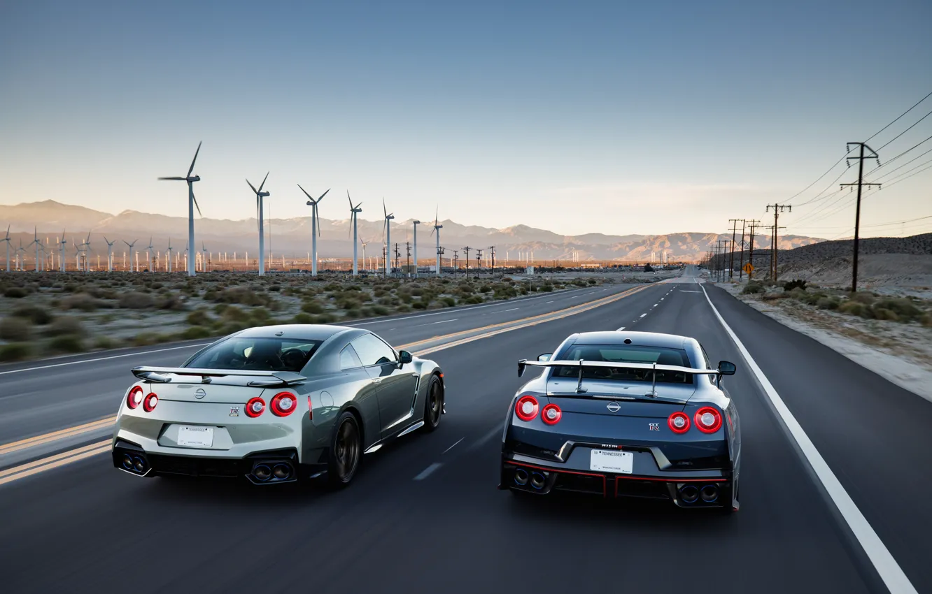 Photo wallpaper Nissan, GT-R, road, cars, R35, Nissan GT-R Nismo, 2023, Nissan GT-R T-spec