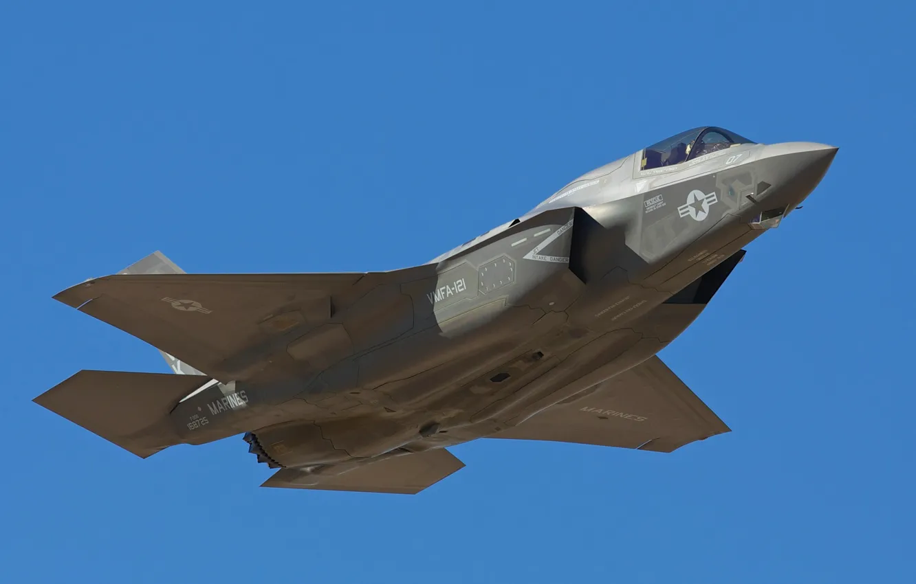 Photo wallpaper weapons, army, the plane, F-35B