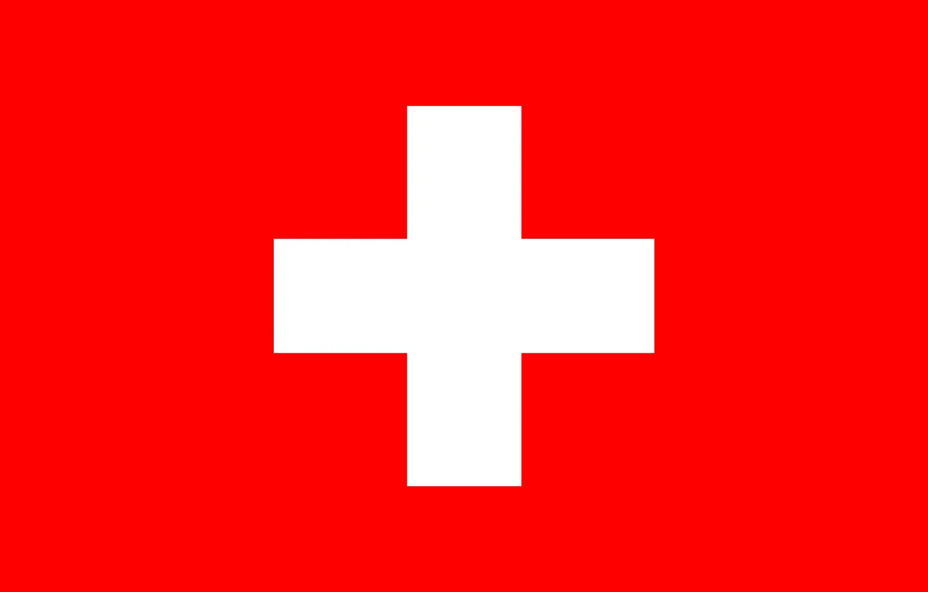 Photo wallpaper red, cross, flag, red, Switzerland, cross, fon, flag