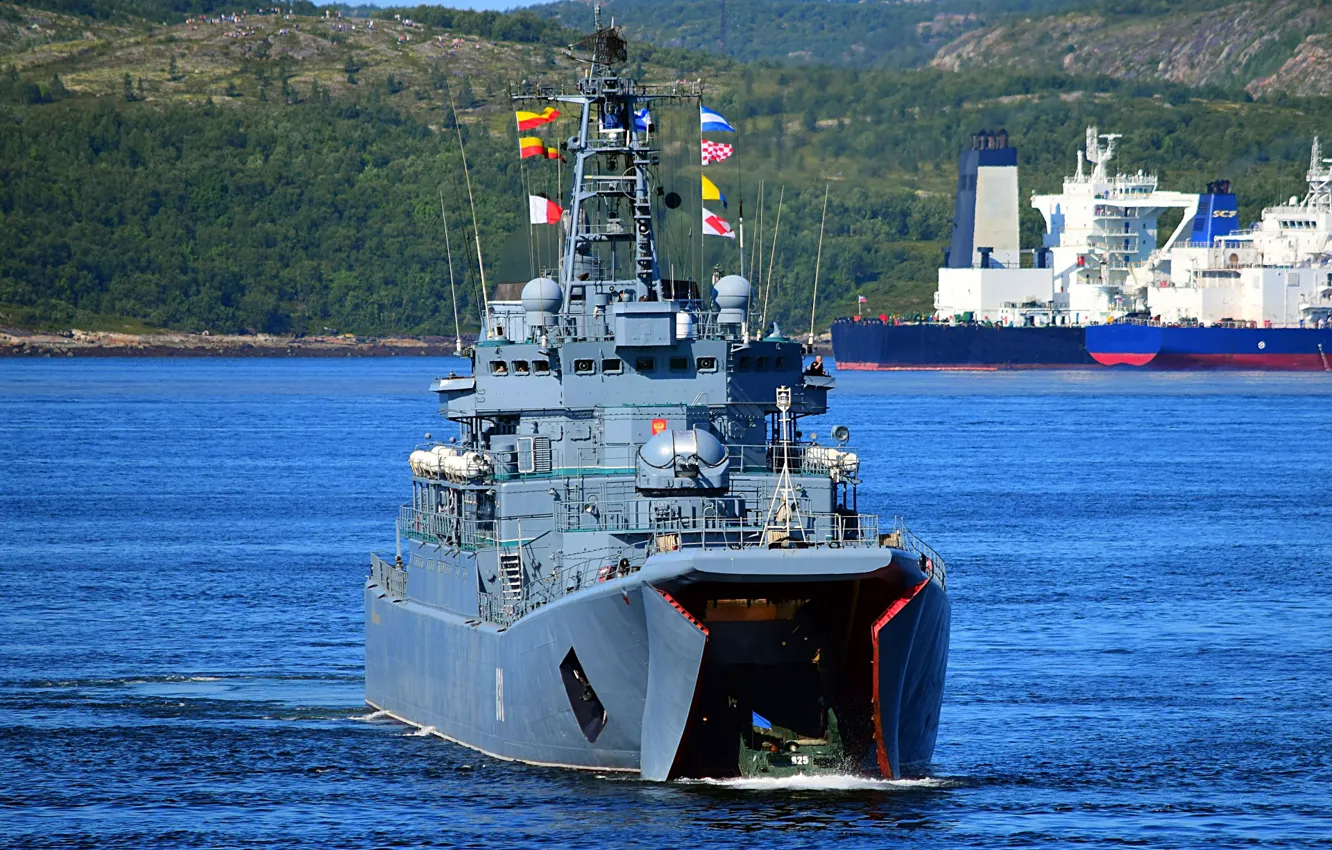 Photo wallpaper ship, large, landing, Alexander Otrakovsky