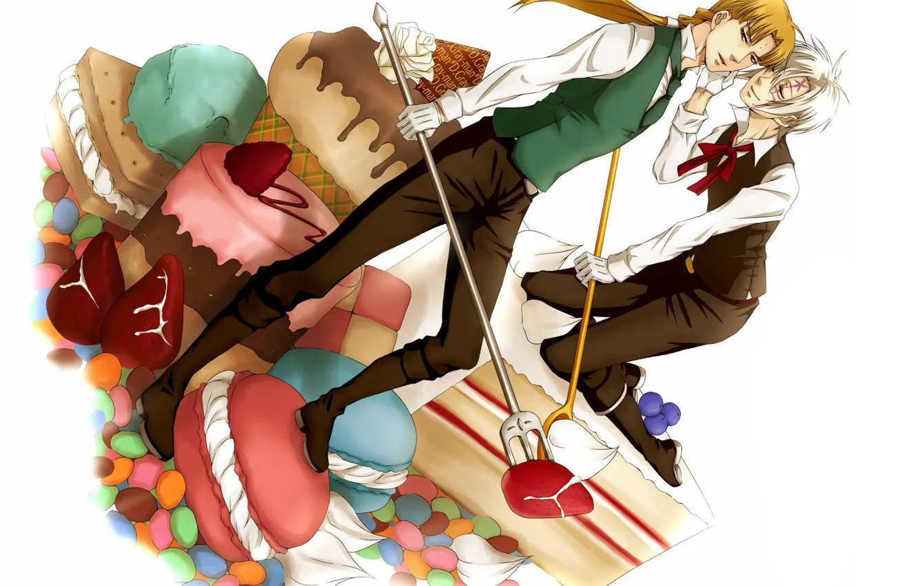Photo wallpaper anime, art, sweets, guy, d.gray-man, characters