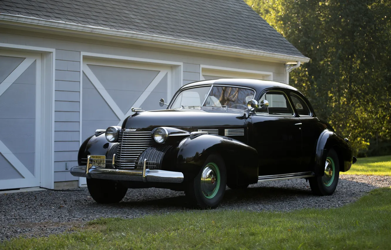 Photo wallpaper auto, retro, Cadillac, Coupe, 1940, Sixty-Two