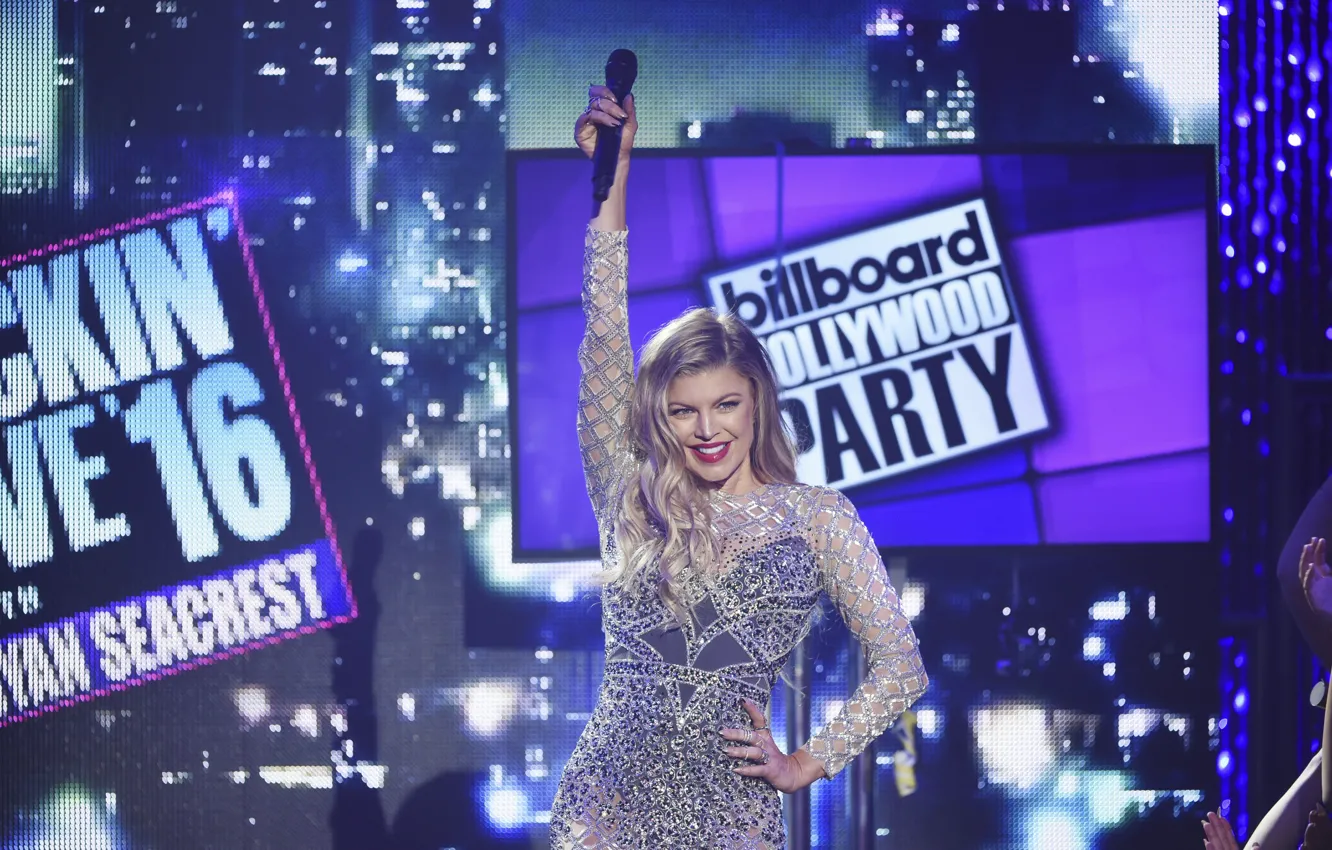 Photo wallpaper smile, singer, Fergie, celebrity