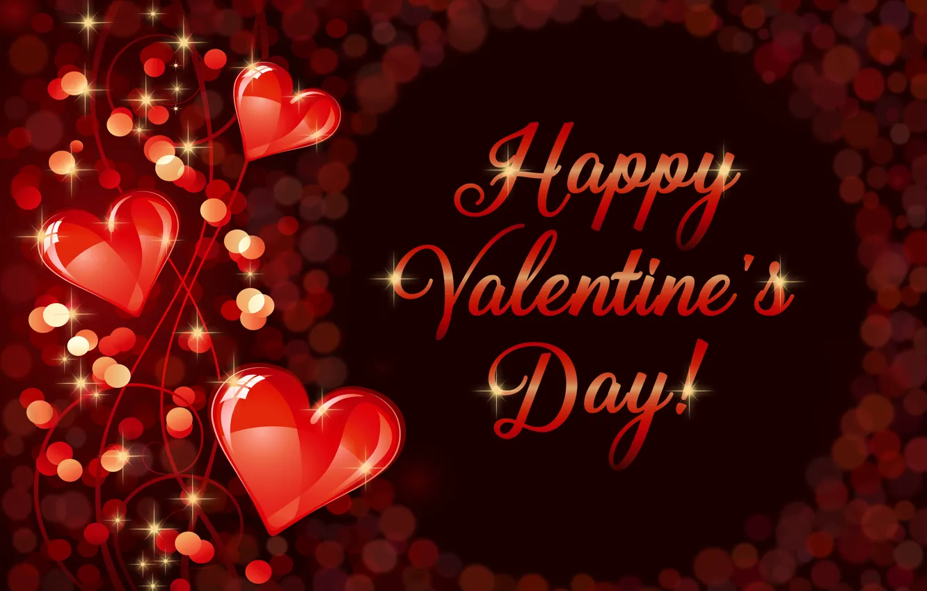 Photo wallpaper love, hearts, golden, love, Valentine, romantic, hearts, valentine's day