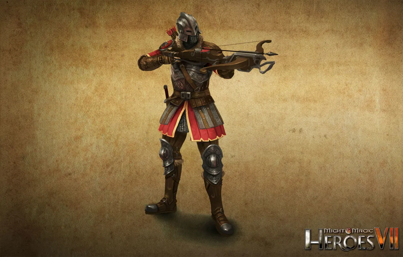 Photo wallpaper art, art, crossbowman, heroes of might and magic 7, Might &amp; Magic 7, The Alliance …