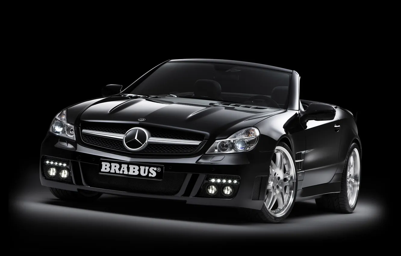 Photo wallpaper background, black, Mercedes-Benz, Brabus, Mercedes, BRABUS, SL-Class, R230