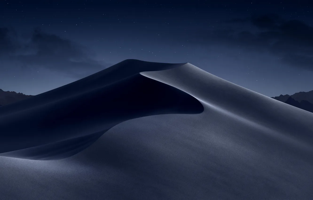 Photo wallpaper wallpaper, desert, nature, night, sand, dunes