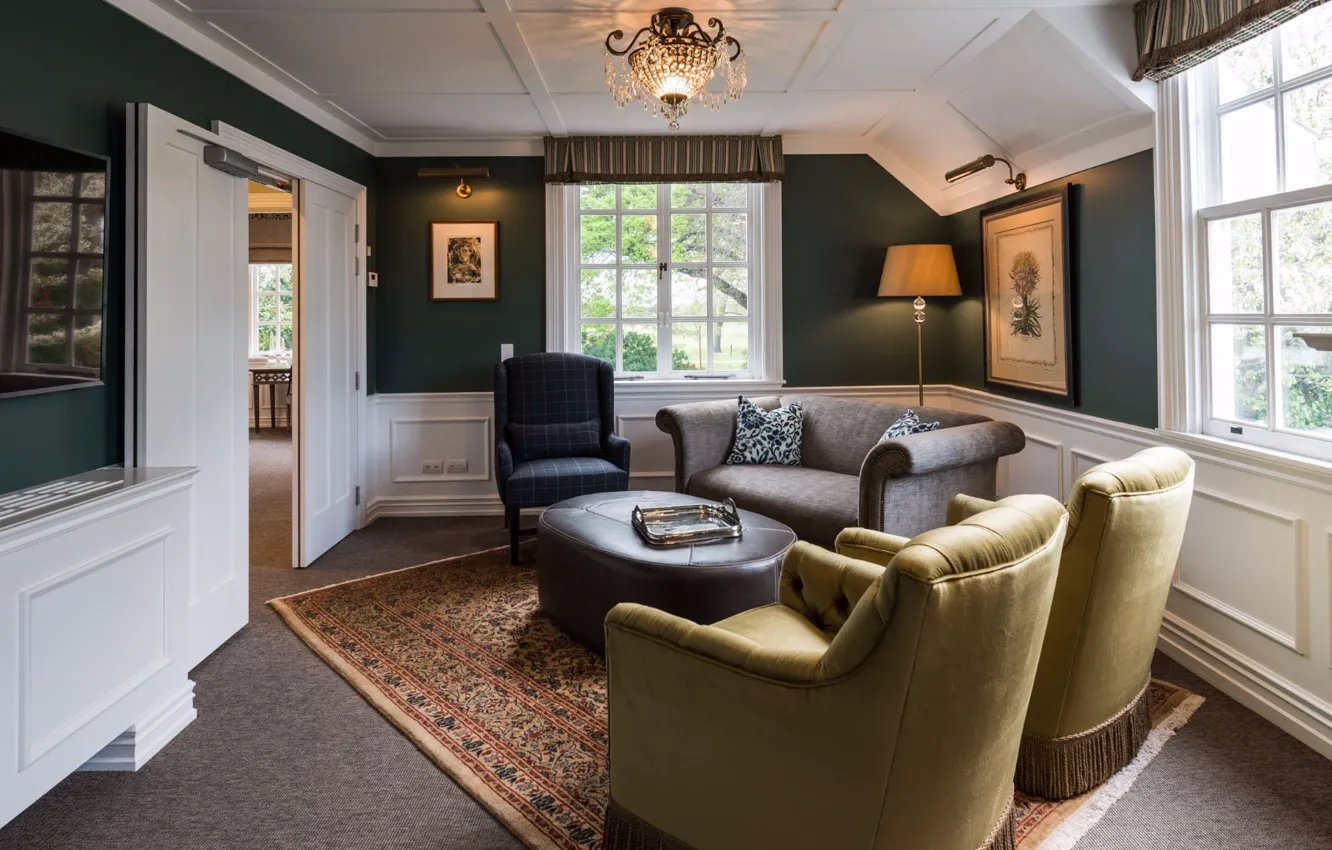 Photo wallpaper design, style, room, interior, living room, residence, Drawing room