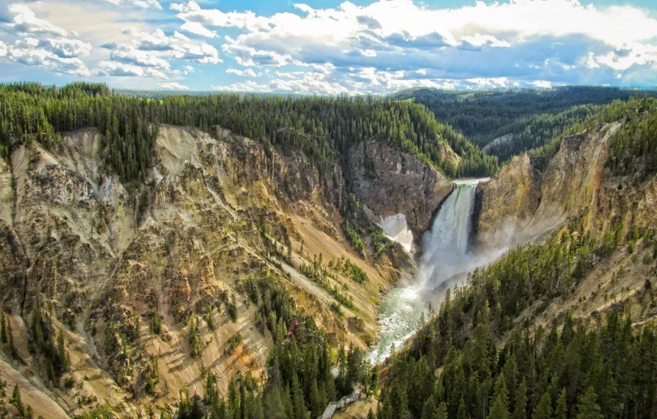 Photo wallpaper USA, Yellowstone national Park, Yellowstone, reserve