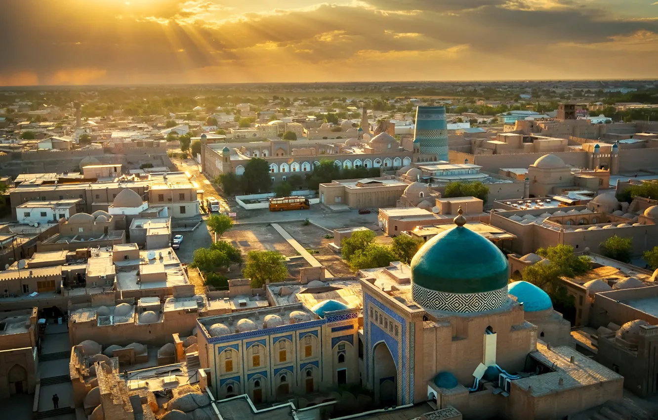 Photo wallpaper panorama, Uzbekistan, Khiva