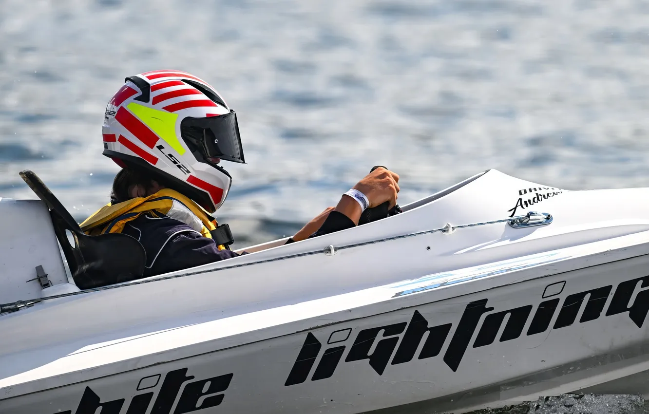 Photo wallpaper race, boat, speed