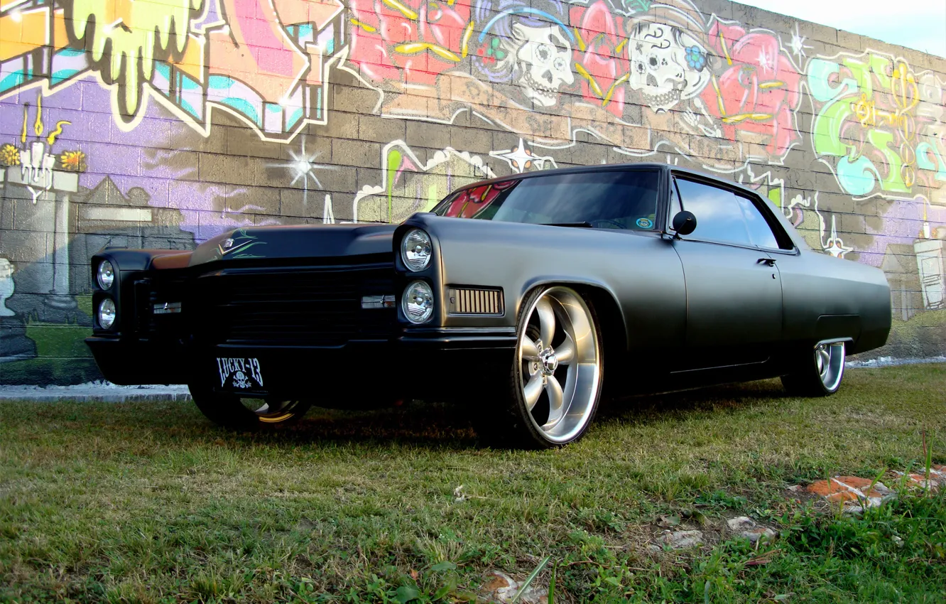 Photo wallpaper wall, graffiti, tuning, Pontiac