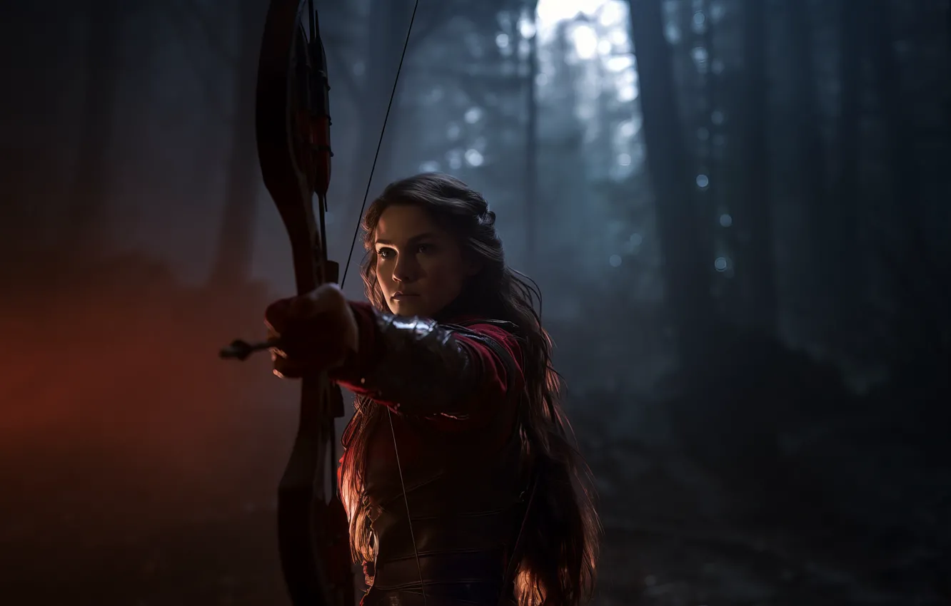 Photo wallpaper Times, Rider, female, medieval, portrait