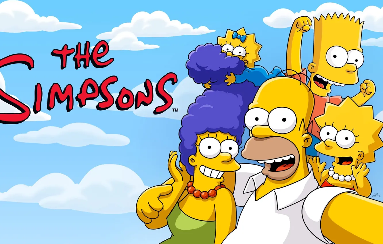 Photo wallpaper cartoon, The simpsons, The Simpsons