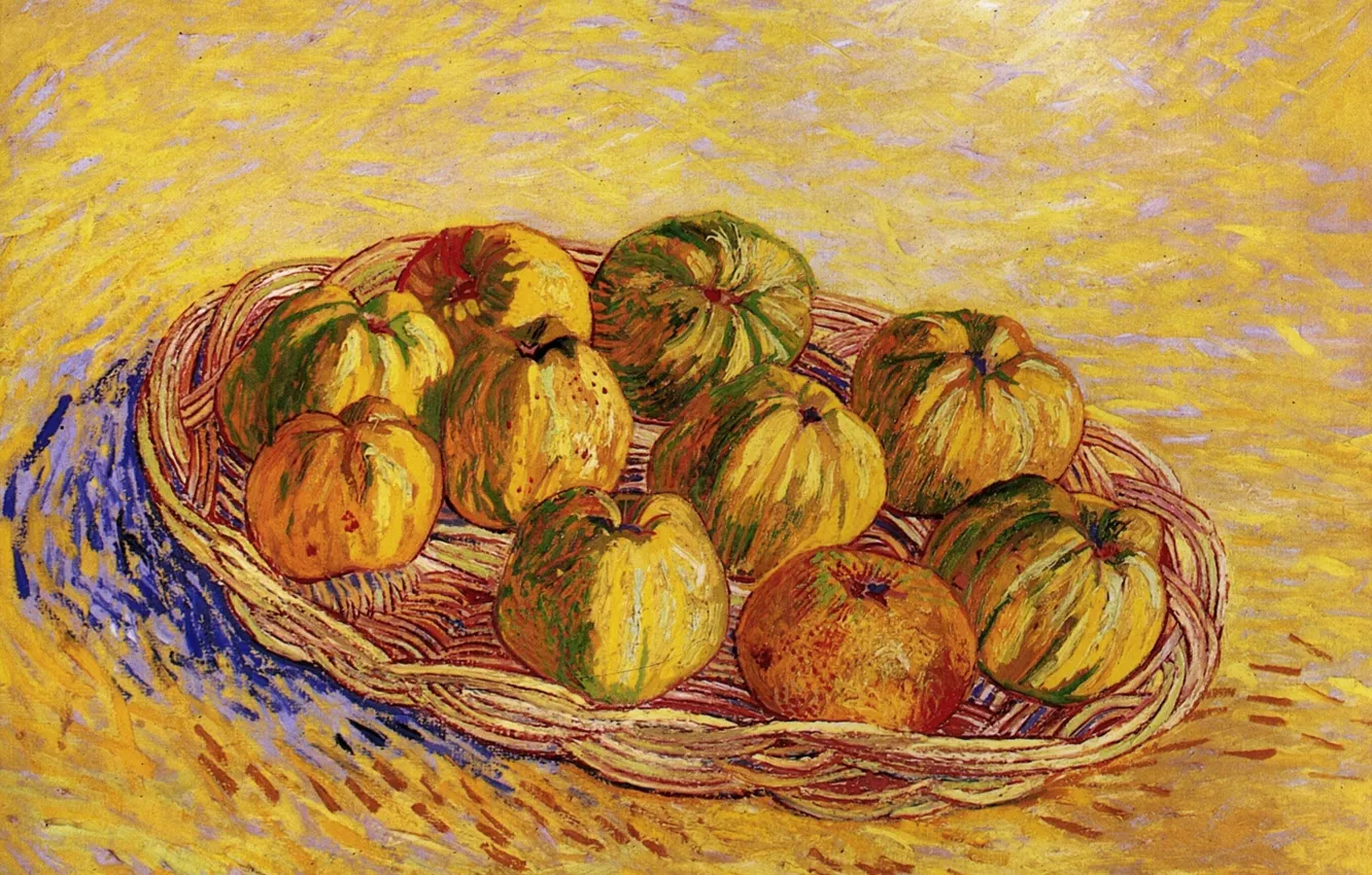 Photo wallpaper Vincent van Gogh, Basket of Apples, Still Life with