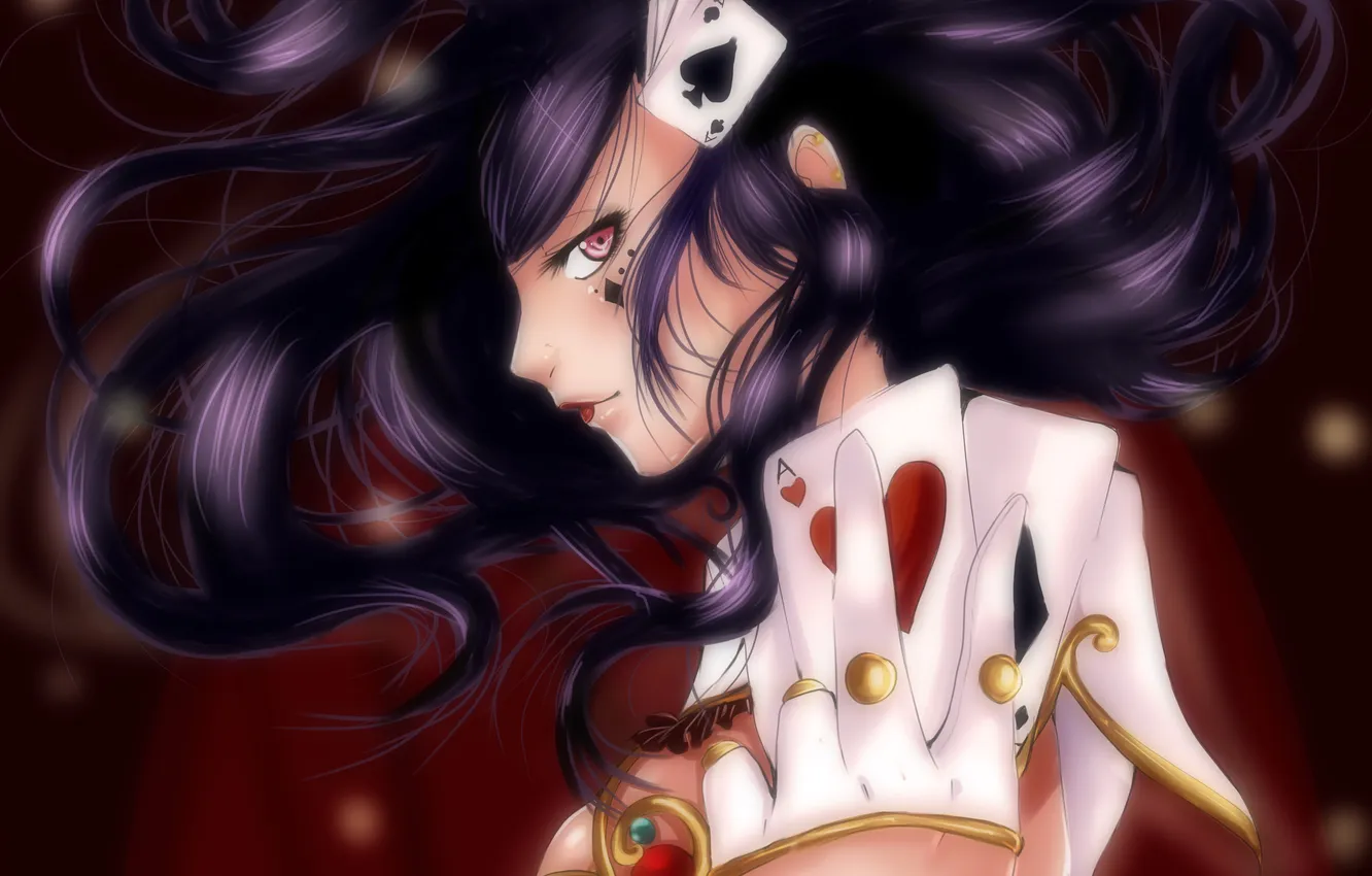 Photo wallpaper girl, map, art, profile, the suit