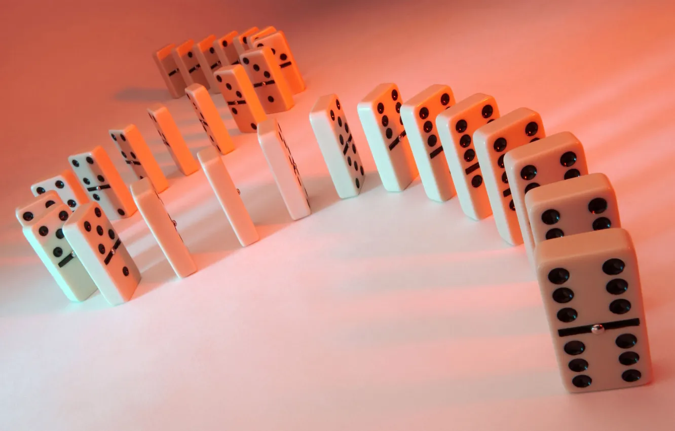 Photo wallpaper the game, figures, Domino