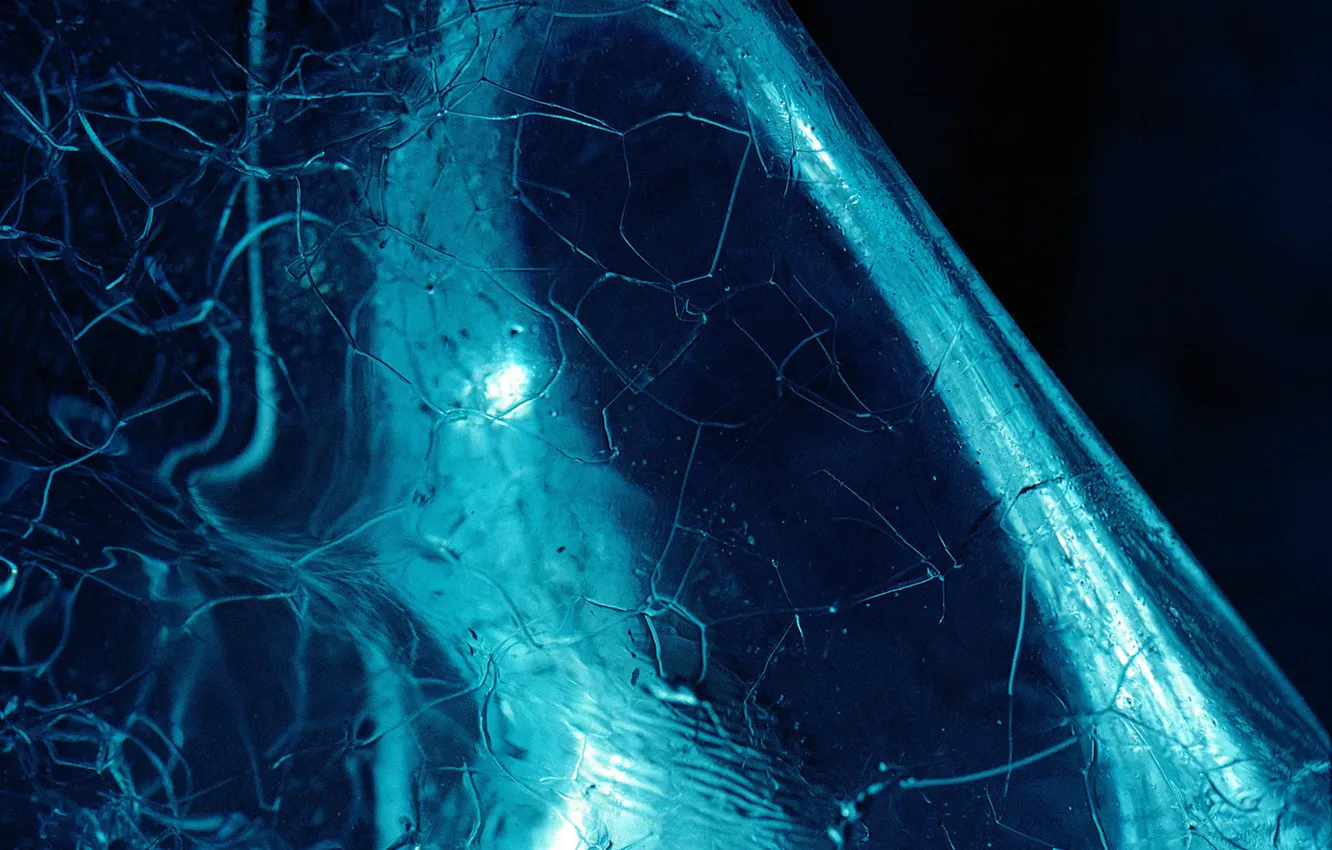 Photo wallpaper ice, cracked, piece