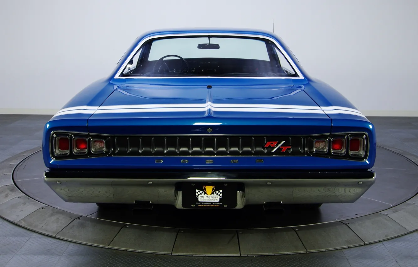 Photo wallpaper Blue, Coupe, 1968, Hardtop, Dodge Coronet, Muscle classic, WS23