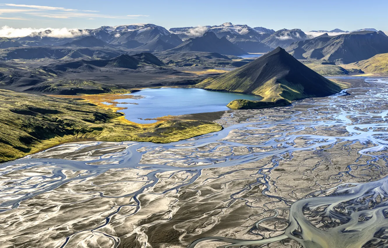 Photo wallpaper autumn, Iceland, plateau, Iceland