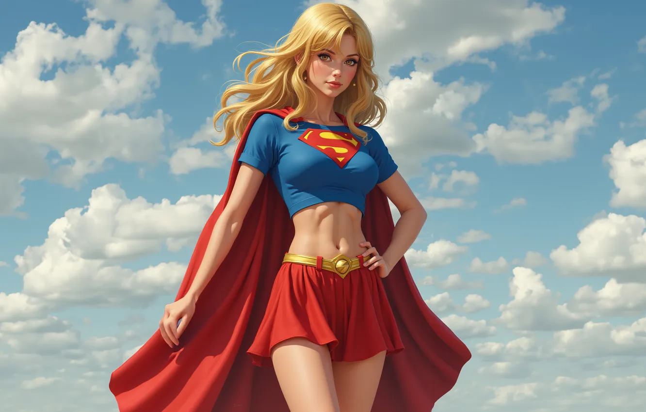 Photo wallpaper Supergirl, Black, difficult