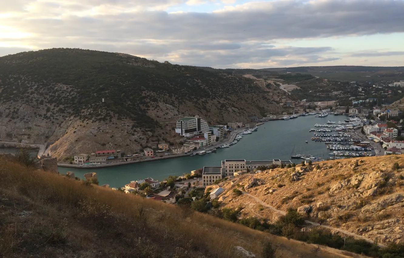 Photo wallpaper sea, landscape, nature, Crimea, Balaclava
