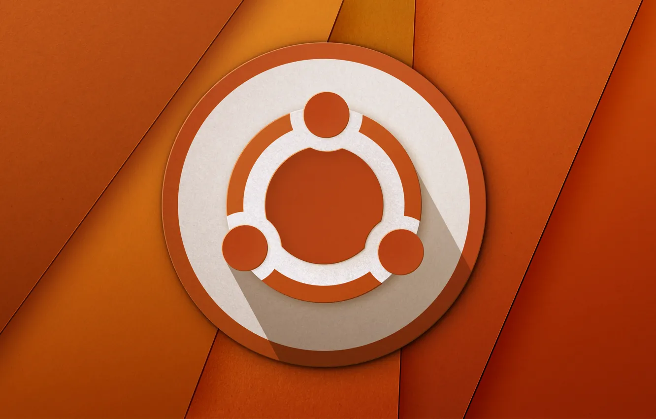 Photo wallpaper logo, logo, ubuntu, orange, Ubuntu