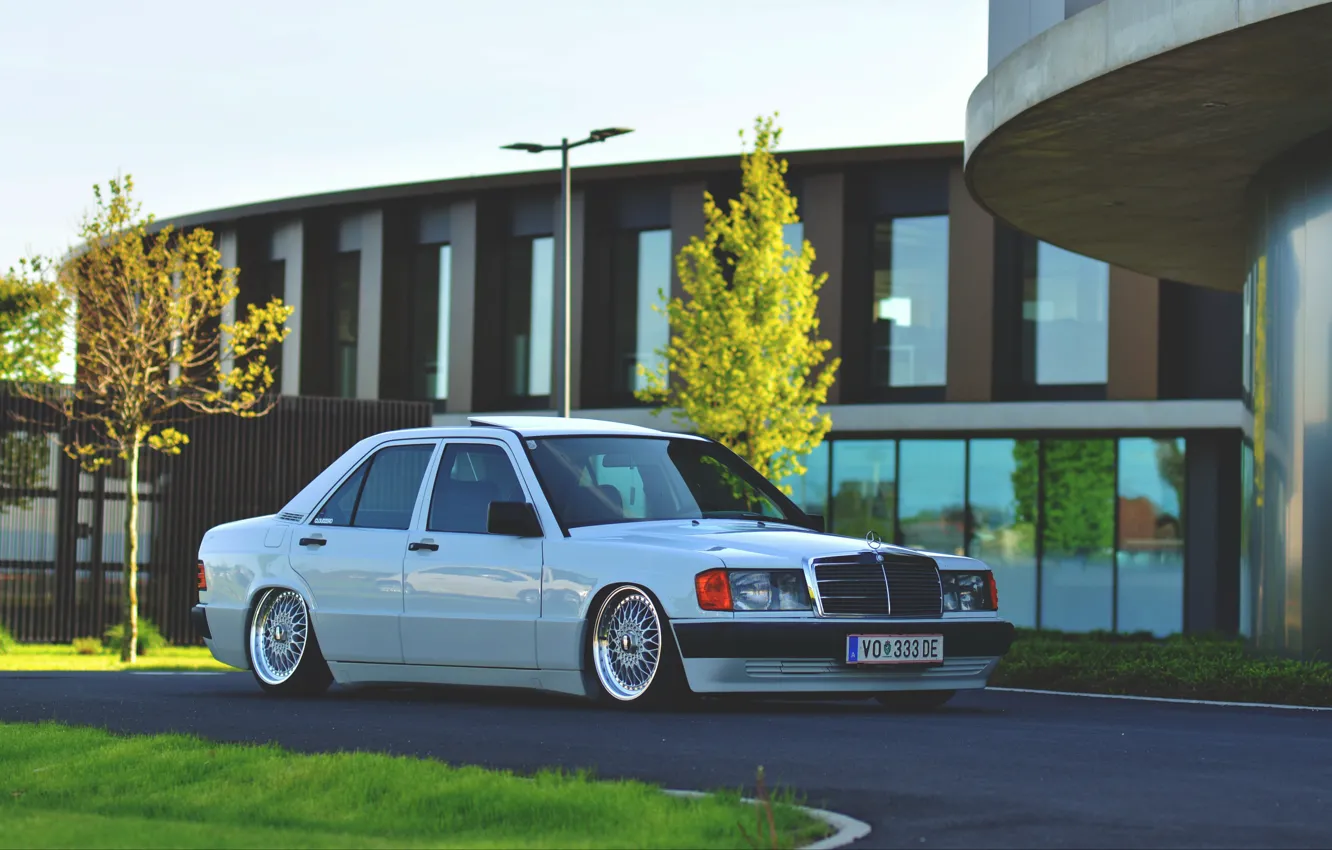 Photo wallpaper Mercedes - Benz, w201, 190e, 1.8